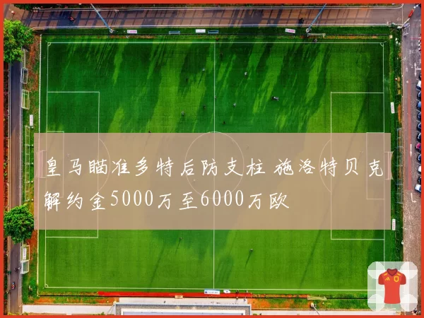 皇马瞄准多特后防支柱 施洛特贝克解约金5000万至6000万欧